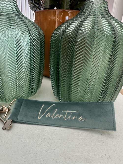 Llavero Verde agua personalizado