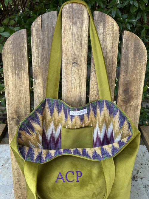 Bolso terciopelo Oliva